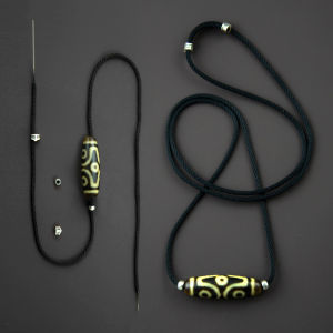 across the Sky Agate Rope DIY Pendant Locket Clavicle Chain Woven Self-Piercing Necklace Rope  out New Fashion Jewelry