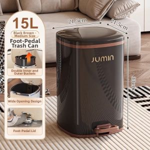 Luxurious High-End Pedal Bin with Lid