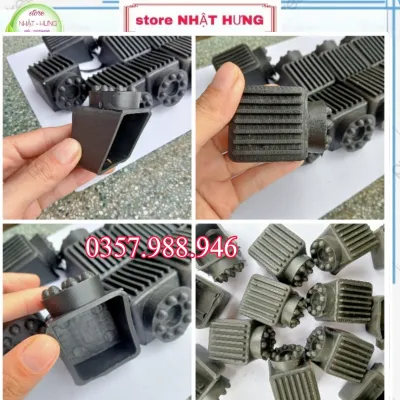 COMBO 4 Đế Cao Su Bọc Chân Khung Võng Vuông KT (4x4)cm