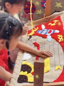 New Years Day Handmade Crocheting And Embroidery Kit Colorful Yarn Balls Scene Decoration DIY Materials for Kindergarten