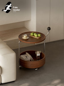 Tide leader | Retro Walnut Portable Side Table