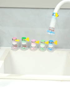 หัวต่อก๊อกน้ำ อ่างล้างหน้า ประหยัด เพิ่มแรงดัน หมุนได้ 360 องศา พกพาง่าย ใช้งานดี พร้อมจัดส่ง