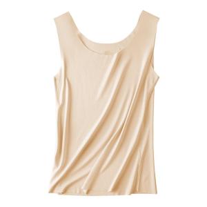 AIMO | Earseamless Modal Vest Womens Backless Strapless Loose Base Layer Underwear Spring Summer Elegant Simple Design Innerwear