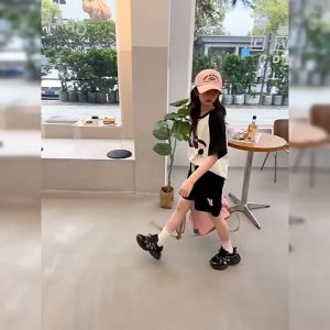 Quần áo mùa hè cho bé gái đồ bộ cho bé gái mùa hè mẫu cừu size 18-50kg chất liệu cotton thoáng mát bộ cộc tay bé gái