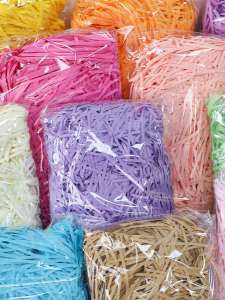 Afyouwk Gift Box Raffia Filler Shredded Paper Strips Decorative Material Wedding Candy Gift Box Shredded Paper Silk Fruit Filling Paper