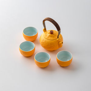 Portable Travel Gongfu Tea Set Outdoor Convenient Storage Tea Pot Cup Set Birthday Gift Souvenir Traditional Chinese Style Ceramic