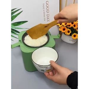 Muỗng bới cơm chống dính rơm lúa mì thiết kế hình dạng chúthỏ đứng an toàn tiện dụng cho nhà bếp Cindyhome Y