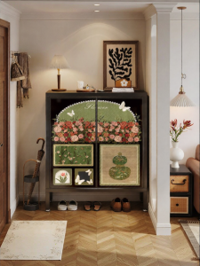 MEISD | Vintage Style Steel Shoe Cabinet