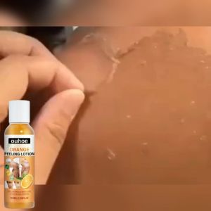 OUHOE Orange Peel Body Lotion Gentle exfoliation reduce dark spots brighten skin moisturize skin care liquid (100ml)
