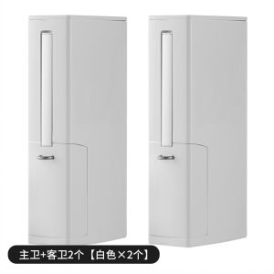 Japanese Trash Can Household Toilet Narrow Gap Chamber Pot Brush One-piece Set Toilet Gap Chamber Pot Cleaning Brush