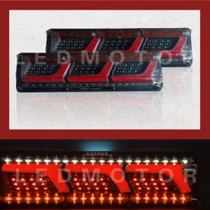 Stoplamp Variasi Boomerang Lampu Rem Belakang Running Truk 24 Volt - 1 Pasang