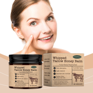 WoodSleep ​Beef Tallow Paste Deeply Moisturizer Brightening Wrinkle Remover Grass Fed Tallow Wild Honey Face Body Cream Skin Car