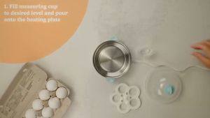 Egg Steamer 220 V Mini Electric Egg Cooker Automatic Shut-Off Rapid Boiler for Breakfast Multi functional Steamers