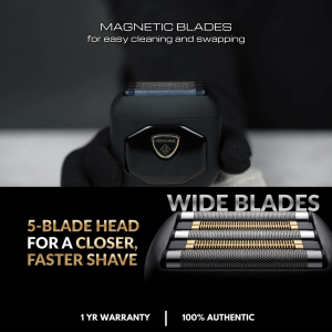Ubersuave SmoothOperator MINI 5 SmartSense Ultra Clean Electric Foil Shaver 0.05mm Finish Waterproof Smooth Operator