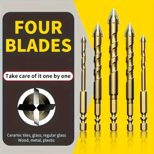 1PC Cross Drill Bits For Drilling Glass Ceramic Tiles And Concrete 3/4/5/6/8/10/12mm Carbide Drill Bit Drilling Tool
