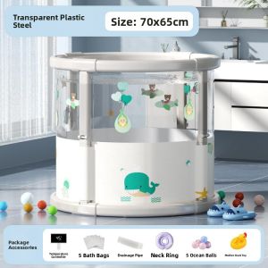 Foldable Bath Tub for Babies And Children Home Use Swimming Pool Baby Bath Bucket Child Swimming Bucket Household Bathroom Tools