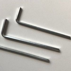 DIPPRUN 7PCS Hex Key Allen Wrench Set Industrial Grade Set Tools 0.7-3 mm Silver Long Arm Hex Key Wrench Set