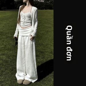 NIUVIES | Bộ Áo Cardigan và Quần Tây Chống Nắng