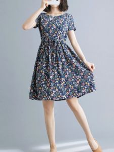 ชุดเดรสยาวผ้าไหมฝ้ายสไตล์โบฮีเมียนไซส์ใหญ่ฤดูร้อนสำหรับผู้หญิง ไม่มีแขน สายรัด ทรงหลวม สไตล์ชายหาด เสื้อผ้าทำงาน