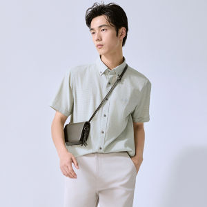 New Summer Mens Fashion Casual Checked Shirt