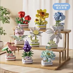 Sanmuสร้างสรรค์ความสวยงามและสนุกสนาน ดอกทานตะวันบล็อกที่เข้ากันได้กับเลโก้