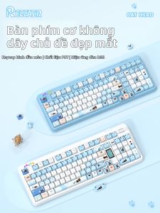 Bàn Phím Cơ Đáng Yêu Có Thể Tùy Chỉnh với 3 Chế Độ Hot-Swappable