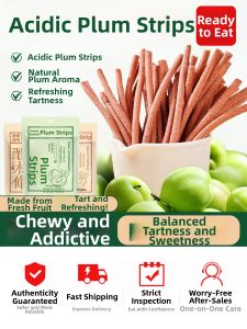 ZUIYUGE | Appetizing Plum Strips Sour and Citrus Flavor Individually Packaged Snacks