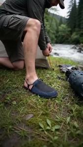 Foldable Quick Dry Water Slippers Anti Slip Barefoot Wading Shoes Lightweight Travel Beach Camp Hotel Portable Outdoor Sandals