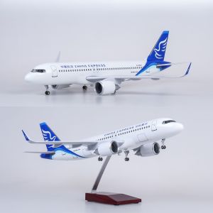47cm Large Scale China Express A320 Diecast Resin Airplane Model Kit With Landing Gear Wheel For Display Collection or Toy Gift