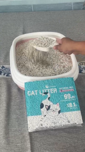ʚ♡ɞ Flushable Tofu & Bentonite Cat Litter ʚ♡ɞ– 1.5s Quick Clump Odor-Free Safe for Pets【6L 2kg】ฅ՞••՞ฅ