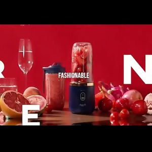 2 Cups Portable Fruit Juicer Blender 6 Blade Juice Mixer Mini Ice Blender USB Charging Wireless Juice Extractor Blender Tumbler Portable
