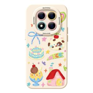 Redmi Note14pro Womens Style Silicone Phone Case Full Cover Graffiti Anti-fall Protection Soft Colorful 12 Turbo Design
