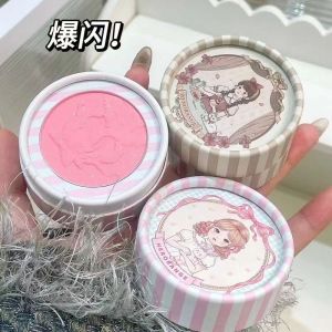 Herorange Sweet Wild Cheek Blush Embossed Design Single Color Peach Expanding Matte Girl Pure Desire Cartoon Makeup Palette