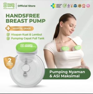 MOM UUNG HANDSFREE BREASTPUMP | Pompa Asi Portable Wireless Dual Mode Pijat Hisap | Hospital Grade | Garansi 2 Tahun