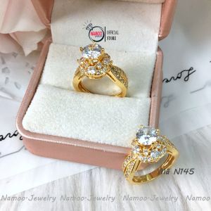 Nhẫn Đính Đá N145 Dành Cho Nữ Với Phong Cách Sang Trọng Trẻ Trung Namoo Jerwelry