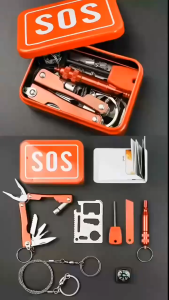 Survival Box Outdoor Survival Tool Survival Kit Portable Metal First Aid Emergency Box