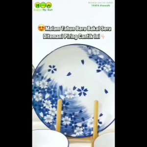 Piring Saji Ceper Keramik 265 cm / Dinner Plate 10 Inch / Hokita