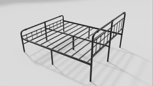 IKEA Iron Bed Frame King＆Queen size high load-bearing Metal Double Single size bed Stainless Steel