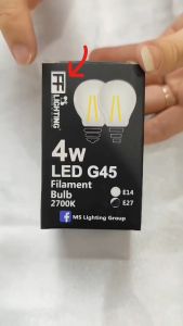 FFL LED FILAMENT BULB G45 4W E14 WARM WHITE