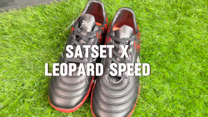 SATSET X Sepatu Futsal Anak SATSET X Leopard Speed In Junior Black Red