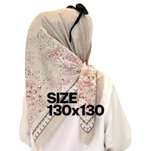 kerudung ukuran jumbo 130 *130 bahan voal premium pinggir lasercat warna banyak
