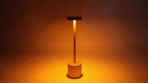 LED Bar Table Lamp 3 Colors Light Brightness Indoor Desk Light Touch Sensor Night Lamp USB Rechargeable