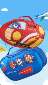 Hannah Tas Helly Lunch Fit Set Of 4 Pcs /Tas Bekal Anak Merah