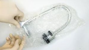 Kran Angsa Fleksibel Besar On Off - Keran Leher Panjang Fleksible - Keran Dapur Cuci Piring