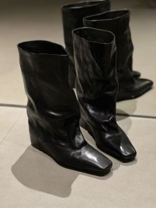 CAIZINI | Interior Elevation Boot Vintage Square Toe