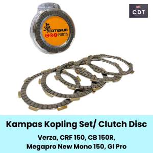 Kampas kopling Plat kopling Disc clutch friction CDTCRF 150VERZACB 150RMEGAPRO NEW MONOSHOCK