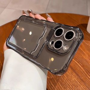 Shockproof Transparent Multicolor Wallet Card Holder Soft TPU Case For Infinix Hot 30 30i 40 40i 50 50i Pro + Smart 9 8 7 HD Plus Note 40 Pro + 5G 4G Tecno Spark 9 10 10C 10 20 20C Go 2024 2023 30C Pop 7 8 Pro Cover Casing