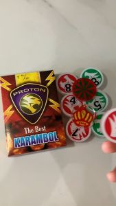 Biji Karambol Biasa Tebal 5 mm Motif Proton / Random | Koin Krambol Satu Lapis Original | Keping Kerambol 5mm | Coin Carambol Carrom Games