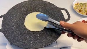 AI-C1211 Alat Pemanggang BBQ Korea Datar Wajan Panggangan Grill Pan 34 CM Anti Lengket / Wajan