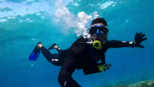 Riswaveo Mini Scuba Tank 1L xách tay lặn Tank tái sử dụng Scuba Diving oxy xi lanh Kit cho snorkeling & Cứu Hộ Khẩn cấp S400